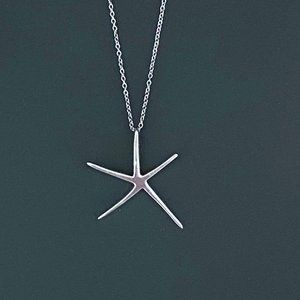 Sterling Silver Starfish Beach Necklace